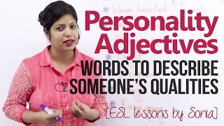Personality Adjectives - Words to describe someone’s qualities (Beginner English Lesson)