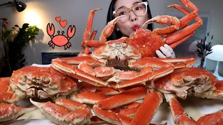 🦀쌓아놓고 먹는 대왕 대게 먹방!!🦀 볶음밥은 선택이 아닌 필수입니다! Giant Snow Crab 🦀SEAFOOD EATING SOUNDS #asmr#eat#seafood