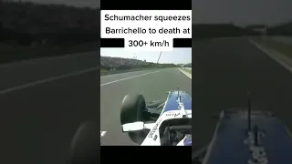 Schumacher Squeezes Barrichello To Death At 300+km/h