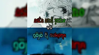 Gojo & Sukuna vs Asta & Yuno (Jujutsu Kaisen vs Black Clover)
