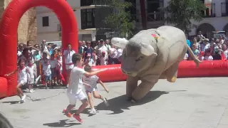 Recortes de niños a toros en feria 2016 Manzanares