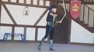 Adam Winrich AKA The Fire Whip Guy's performance at the 2021 Scarborough Renaissance Festival