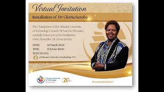 Installation of Dr Gloria Serobe