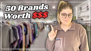 The 50 BEST BRANDS to Thrift & Resell Online in 2023! Selling on Poshmark, eBay, & Mercari!