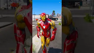 GTA V : IRON-MAN SAVING BABY COW 🥺| #shorts