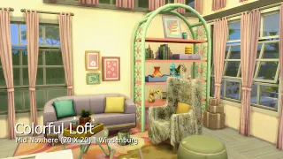 The Sims 4 Colorful Loft | Windenburg | Stop Motion Build | No CC