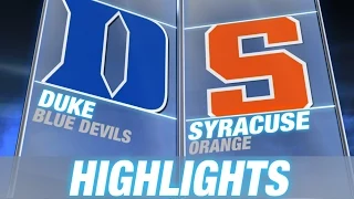 Duke vs Syracuse | 2014-15 ACC Men's Basketball Highlights