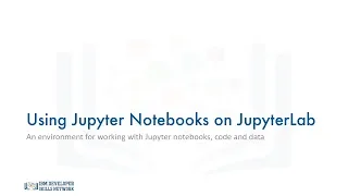 Using Jupyter Notebooks on JupyterLab