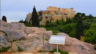 Areopagus Athens Greece: the hill where the apostle Paul gave his famous talk