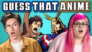 GUESS THAT ANIME CHALLENGE with TEENS & COLLEGE KIDS (React)