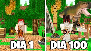 EU PASSEI 100 DIAS TREINANDO PARA UM TORNEIO PRIMAL NO MINECRAFT - O FILME