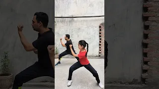 Father Daughter Kung Fu move training #shorts #viral #kungfu