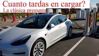 Cuanto tardas en cargar el Tesla model3?, la pregunta clásica a los que tenemos coche eléctrico