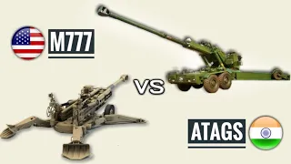 India's ATAGS Vs US M777 Howitzer - M777 Vs ATAGS Howitzer Comparison | Which Is Better? (Hindi)