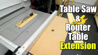 Table Saw / Evolution Rage 5S / With Simple Router Table Extension