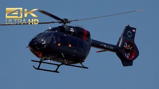 (4K) Airbus Helicopters H145 Ineos Aviation M-AJOR departure Farnborough Airport FAB EGLF