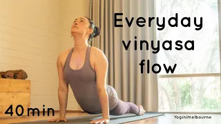 40min everyday vinyasa yoga flow - whole body | hips | energise