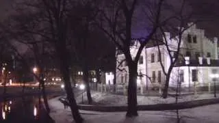Views Around the City of Riga, Latvia, (at Night) January 2014 "Christmas Lights Aplenty"