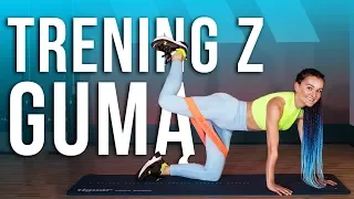 TRENING Z GUMĄ NA NOGI, POŚLADKI I RĘCE  🍑💪 MODELOWANIE SYLWETKI Z TAŚMĄ OPOROWĄ