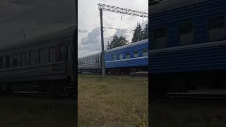 ЧС4т с поездом #250 Минск-Санкт-Петербург отправляется со ст. Жодино