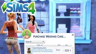 How To Buy A Wedding Cake (Purchase From The Shop) - The Sims 4