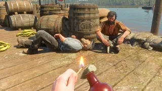 🔥🧨[4K] Dynamite & Fire Bottle Gameplay #29  - Red Dead Redemption 2