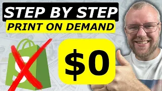 How To Start Print on Demand With $0 (STEP BY STEP) NO ADS