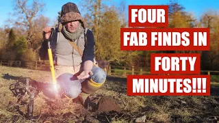 Four FANTASTIC finds in 40 minutes Metal Detecting!!!