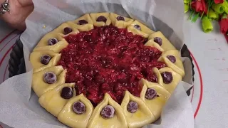 Беру стакан любых ягод , РАЗ ДВА и Вкусняшка к чаю готова. SANDY PIE WITH BERRIES@Evadariya