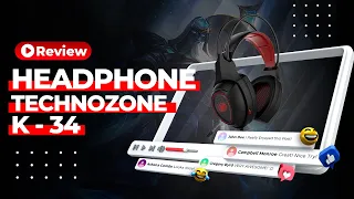 Techno Zone Gaming Headphone K34 | مراجعة في دقيقة