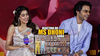 Janhvi Kapoor and Rajkummar Rao RESPECTFUL Reaction on Mahendra Singh DHONI Aura