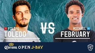 Filipe Toledo vs. Michael February - Round of 32, Heat 9 - Corona Open J-Bay 2019