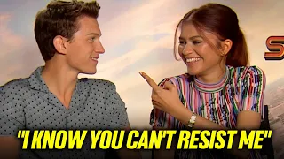 Many Times Tom Holland Flirted With Zendaya in Live Interviews
