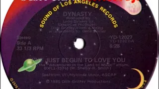 Dynasty   I've Just Begun To Love You Extended 12  Mix