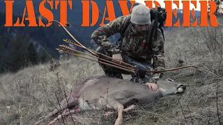 Recurve Bow Hunting - I got my deer on the LAST DAY!