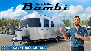 LARGEST Single Axle Travel Trailer | 2023 Airstream Bambi 22FB Walk Through Tour