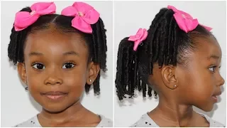 Ringlets With 4 Ponytails | Back to School Hairstyle