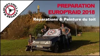 Préparation Europ'Raid 2018 : Réparations & Peinture du Toit