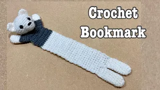 Crochet bookmark/ crochet gift/ crochet bear bookmark/ crochet for beginners