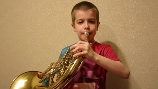 French horn Валторна Гамма Соль мажор
