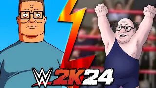 WWE 2K24: Hank Hill vs The Trashman