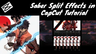 TUTORIAL Saber Split Effects 3D in CapCut | Mobile Editing 📌