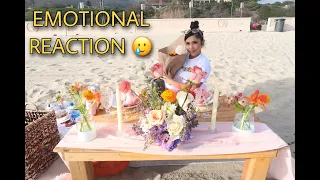 SURPRISED HER WITH A PICNIC ON THE BEACH!