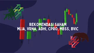 REKOMENDASI & ANALISA TEKNIKAL MLIA, VRNA, ADHI, CPRO, MBSS, BVIC