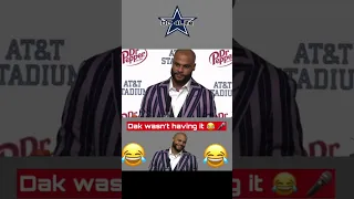 Dak Prescott claps back at snarky media question 😂