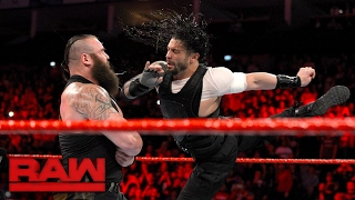 Roman Reigns attacks Braun Strowman: Raw, May 8, 2017