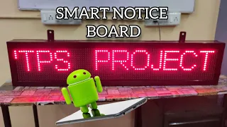 iot notice board | P10 Matrix Display |Firebase Real Time Database |final year project : iot project