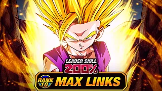 HE'S AMAZING!!! LEVEL 10 LINKS 100% EZA WT TEQ SSJ2 GOHAN! (DBZ: Dokkan Battle)