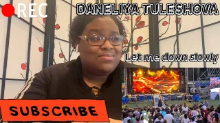 DANELIYA TULESHOVA - LET ME DOWN SLOWLY (LIVE) REACTION