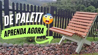 Inacreditável DIY: O Que Eu Fiz com Pallet! Cadeira Portátil Incrível!